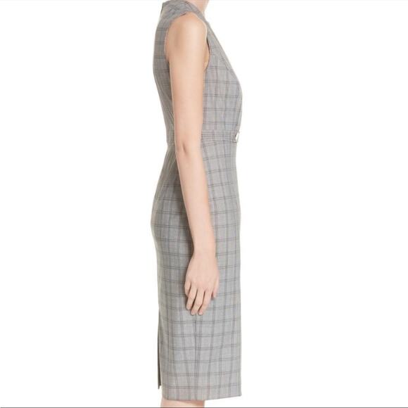 NWT Ted Baker Gray Check Ristad Dress 14 - Picture 4 of 11